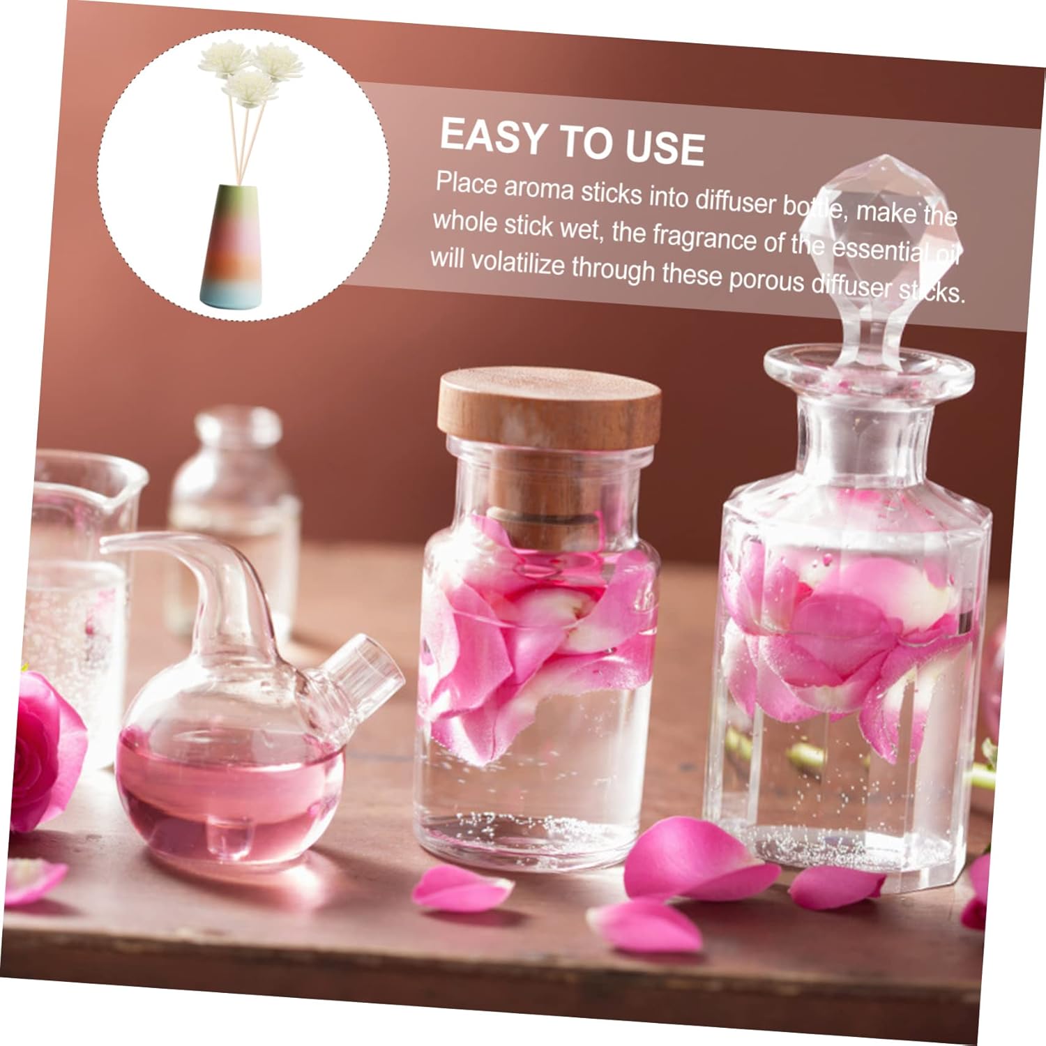 100pcs Chrysanthemum Aroma Diffuser Reeds