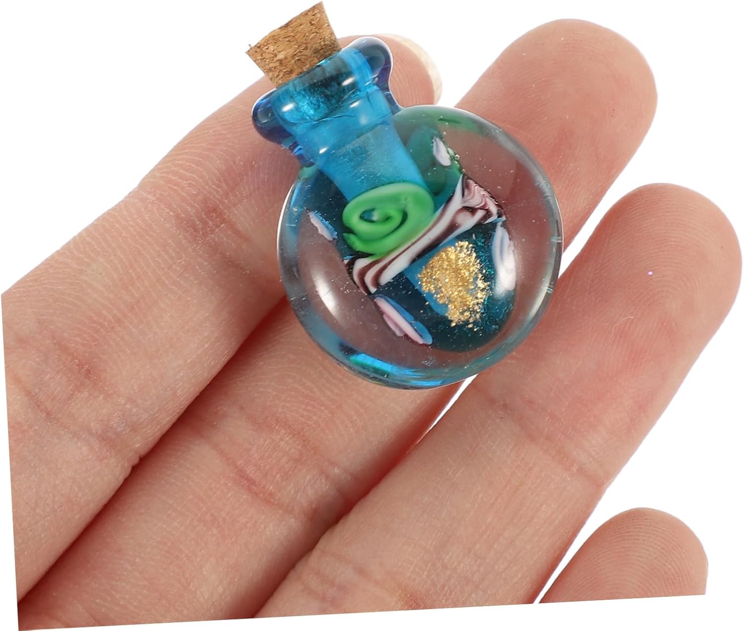 PartyKindom Glass Perfume Diffuser Bottle Necklace