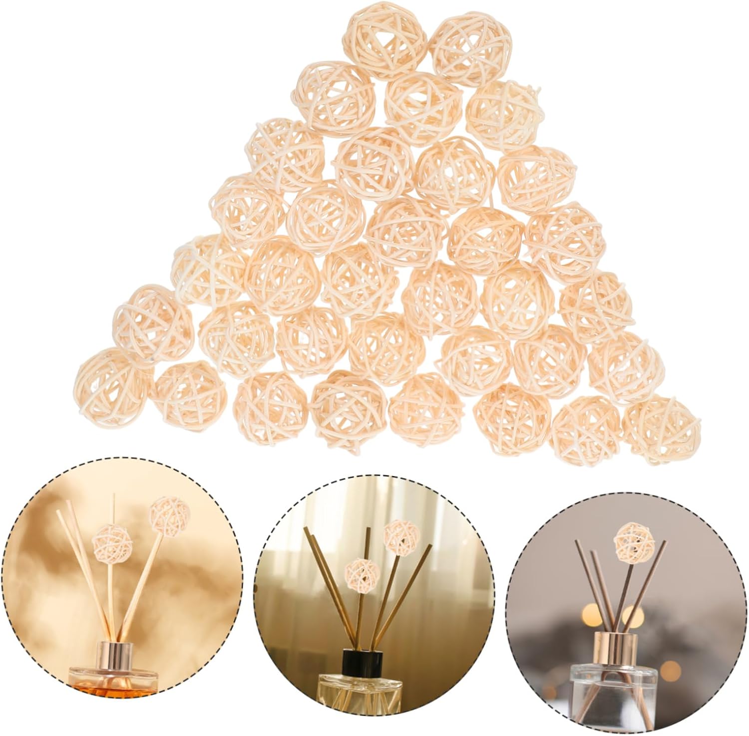 ABOOFAN Aromatherapy Rattan Ball Set for Home Decor