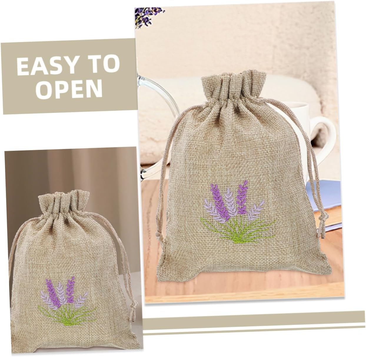 5pcs Empty Lavender Sachet Bags for Home Fragrance and Storage