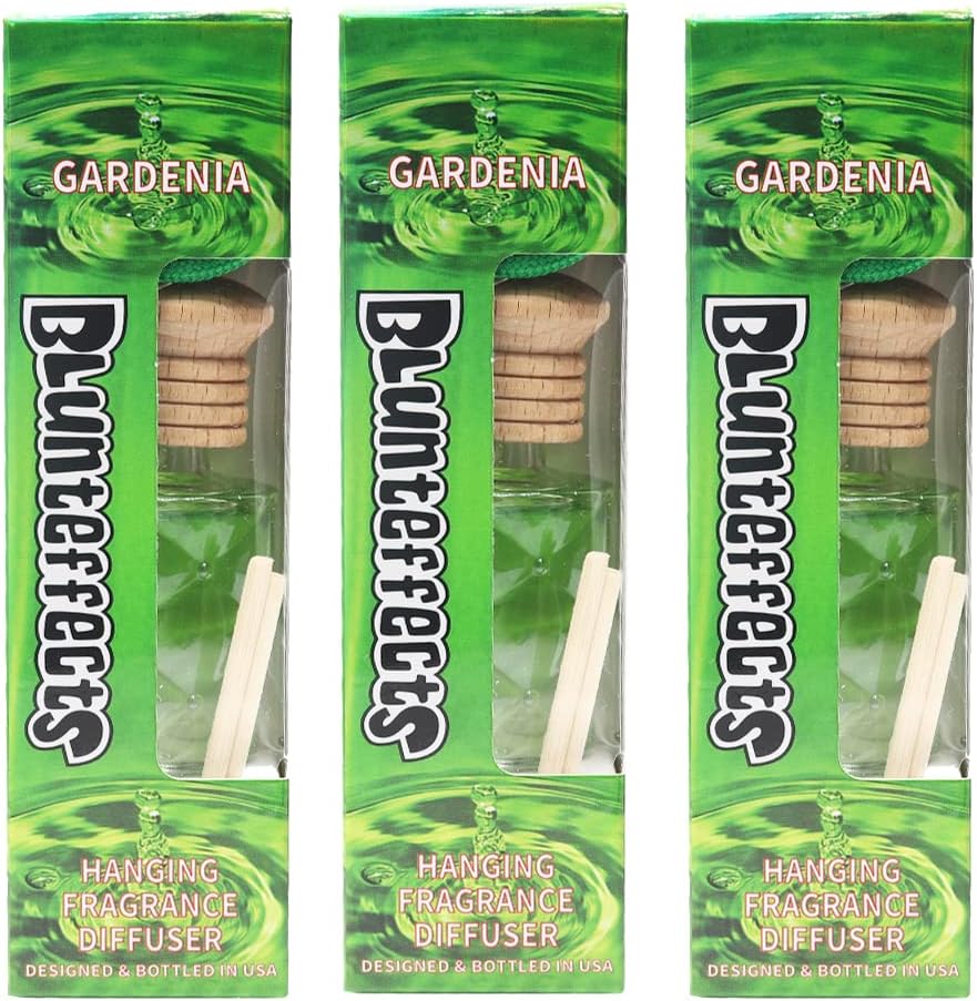 Blunteffects Hanging Diffuser Air Freshener 3 Pack Gardenia