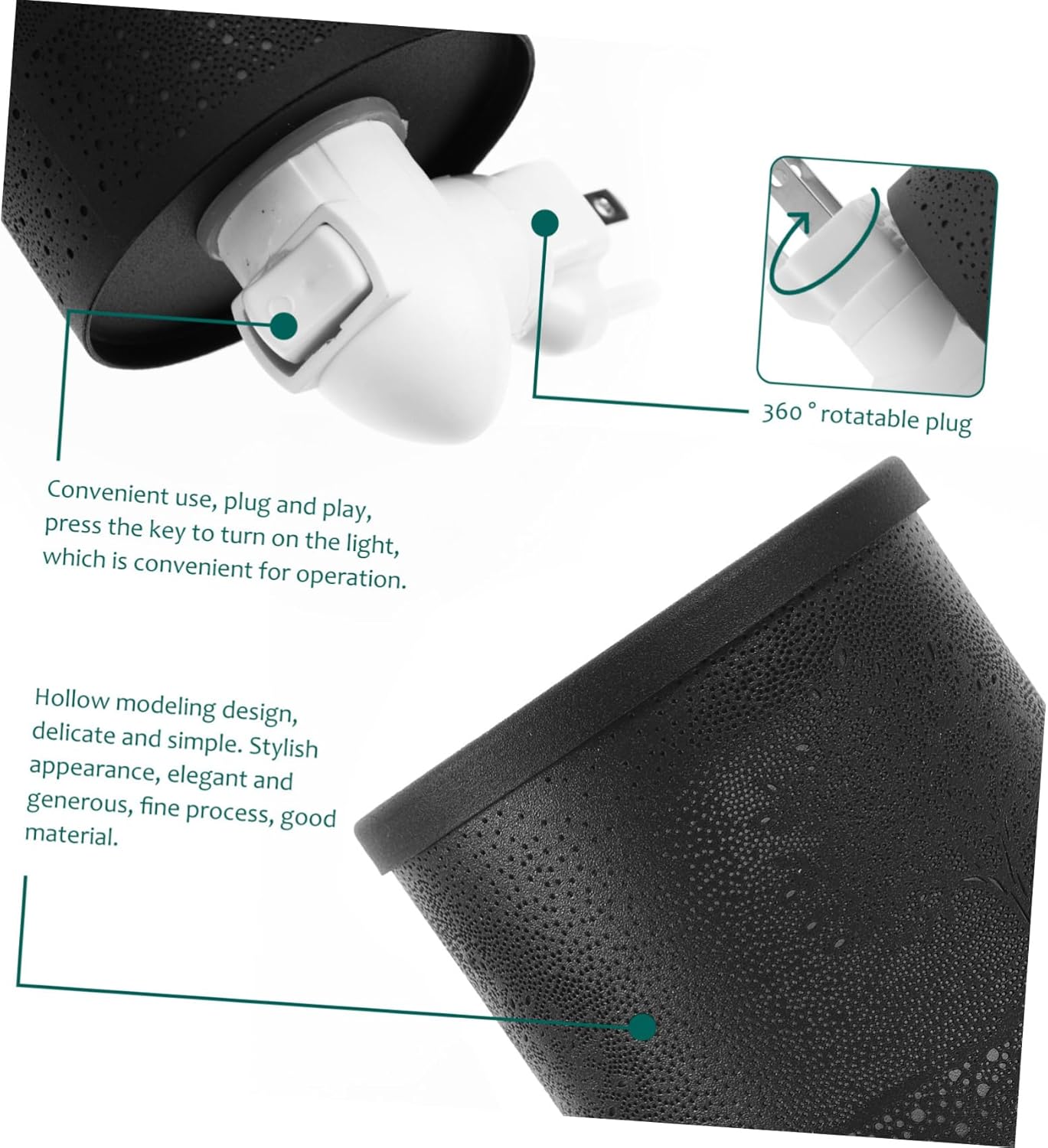 Electric Wax Melter with Night Light for Home Office Bedroom