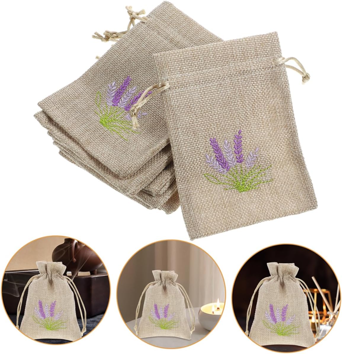 STOBAZA 20pcs Reusable Drawstring Sachet Bags for Home Fragrance