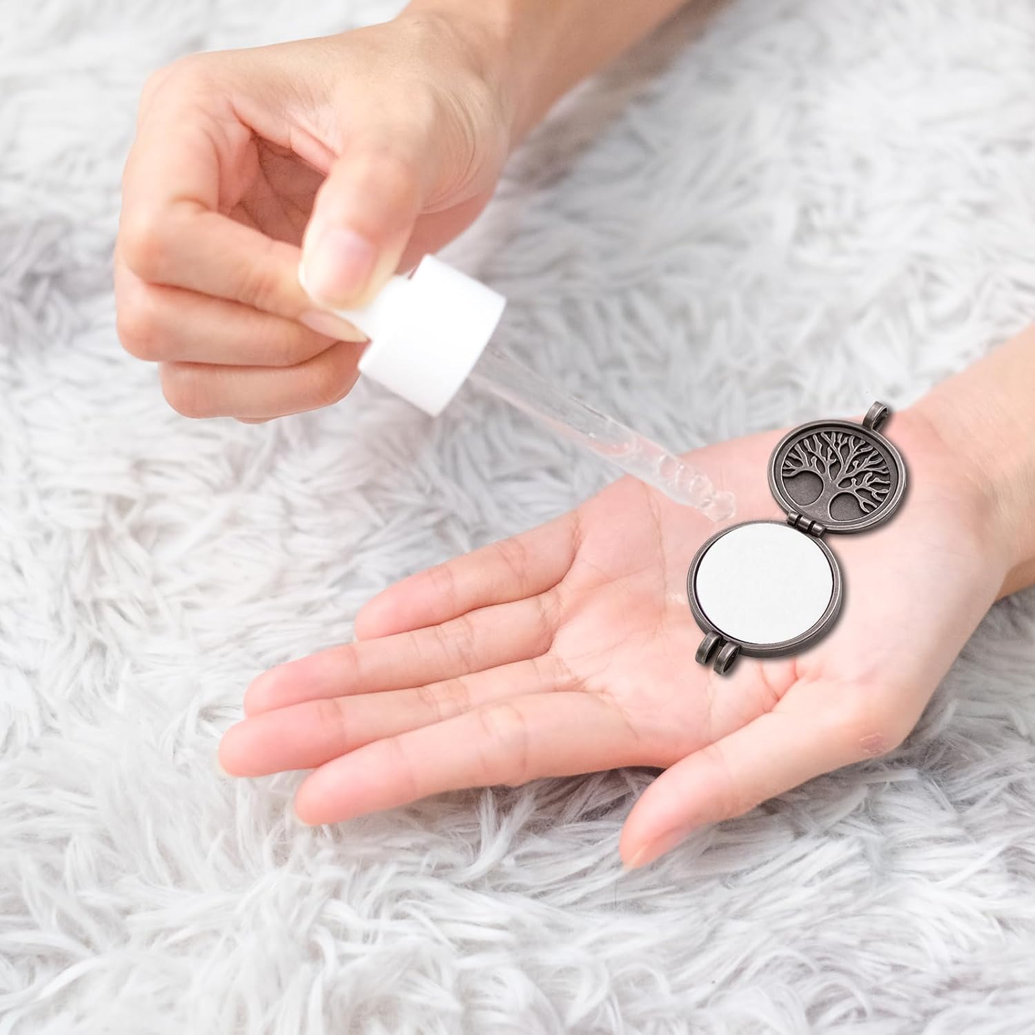 Larrel 100 Pcs Round Aromatherapy Pads for Diffusers