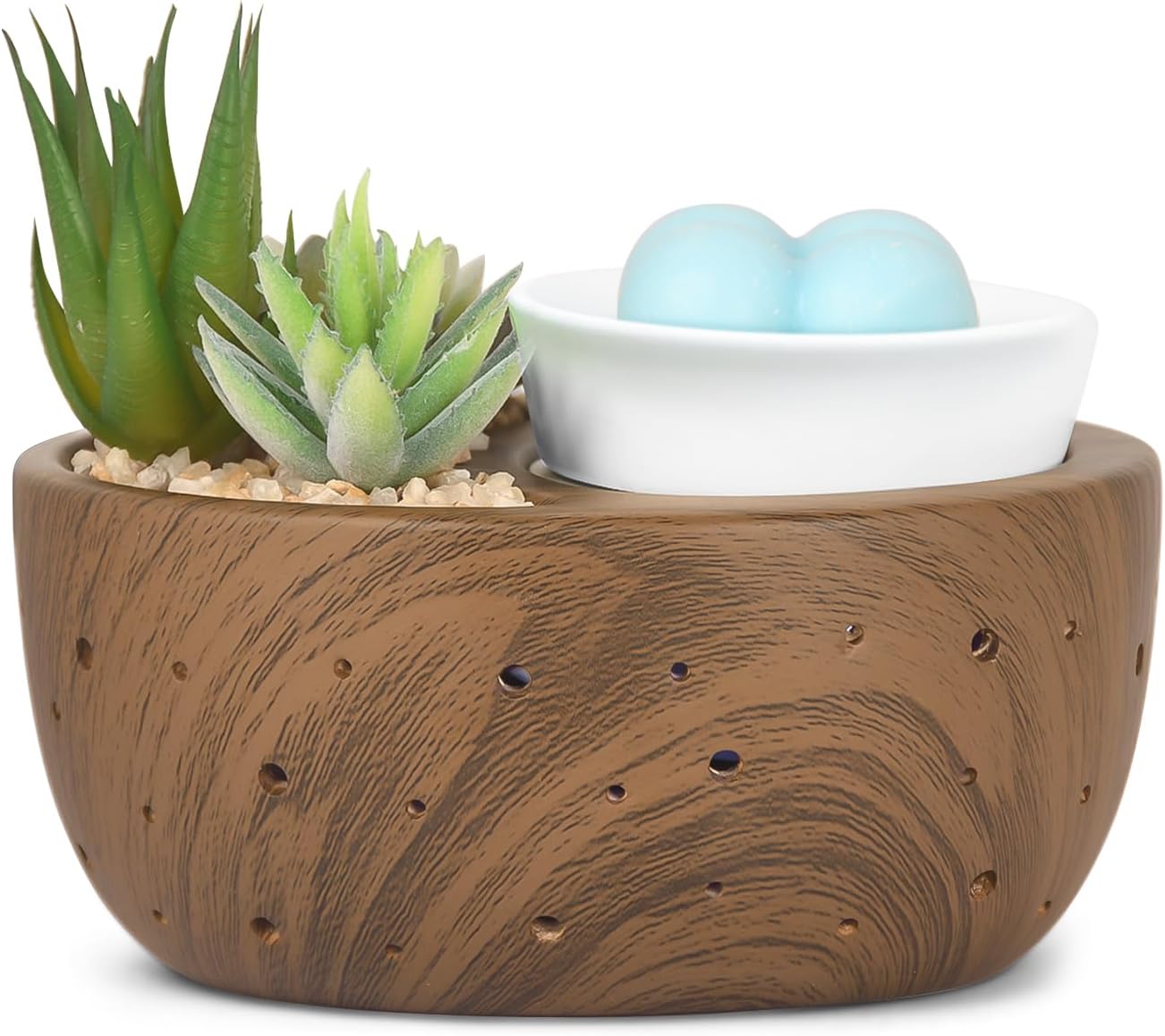 Luxarapy 4-in-1 Ceramic Wax Melt Warmer with PTC and LED Light