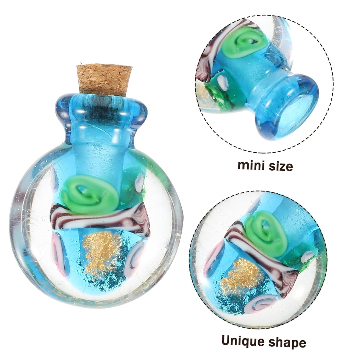 Glass Oil Diffuser Necklace Pendant Essential Oil Jewelry for Women