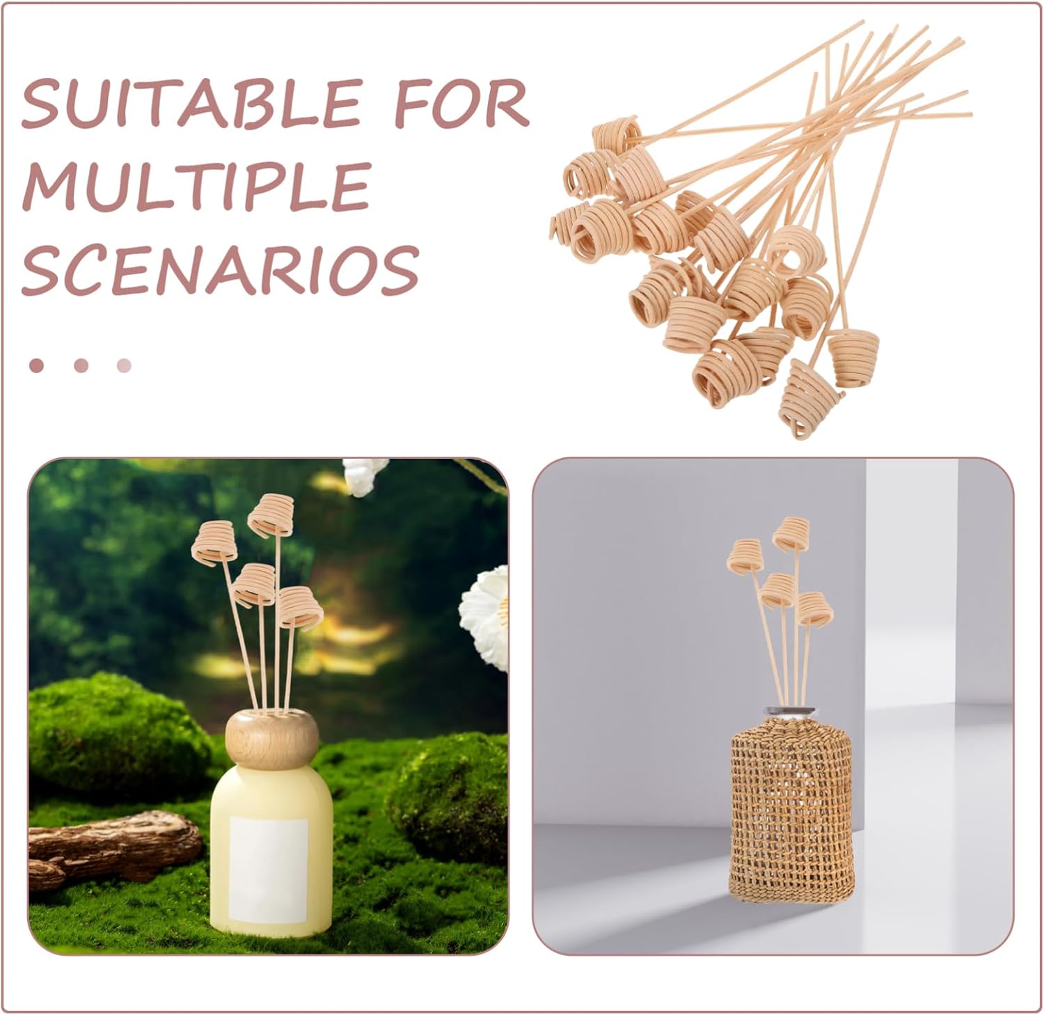 20pcs Rattan Diffuser Sticks for Aromatherapy and Home Decor