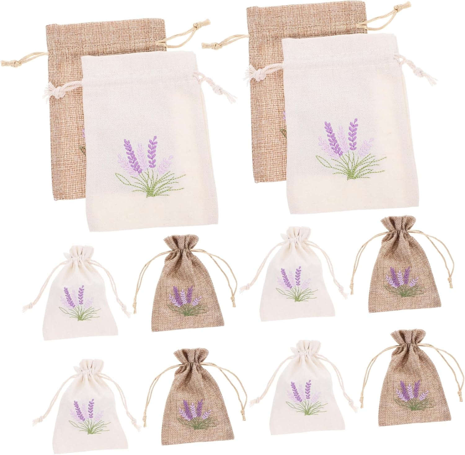 Amosfun 12 Pcs Lavender Sachet Bags for Jewelry and Party Favors