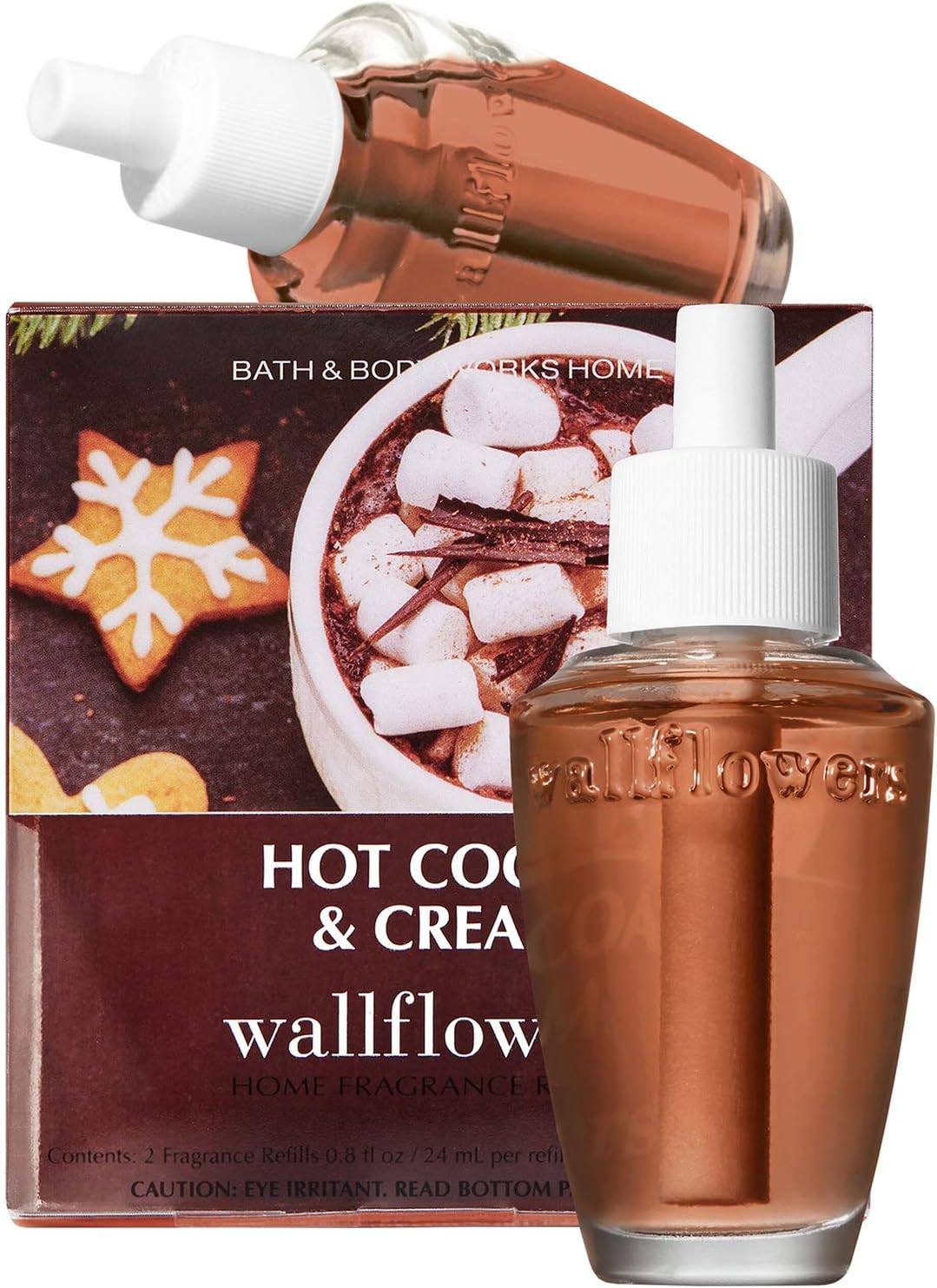 Bath Body Works Hot Cocoa Cream Wallflowers Refills 2-Pack