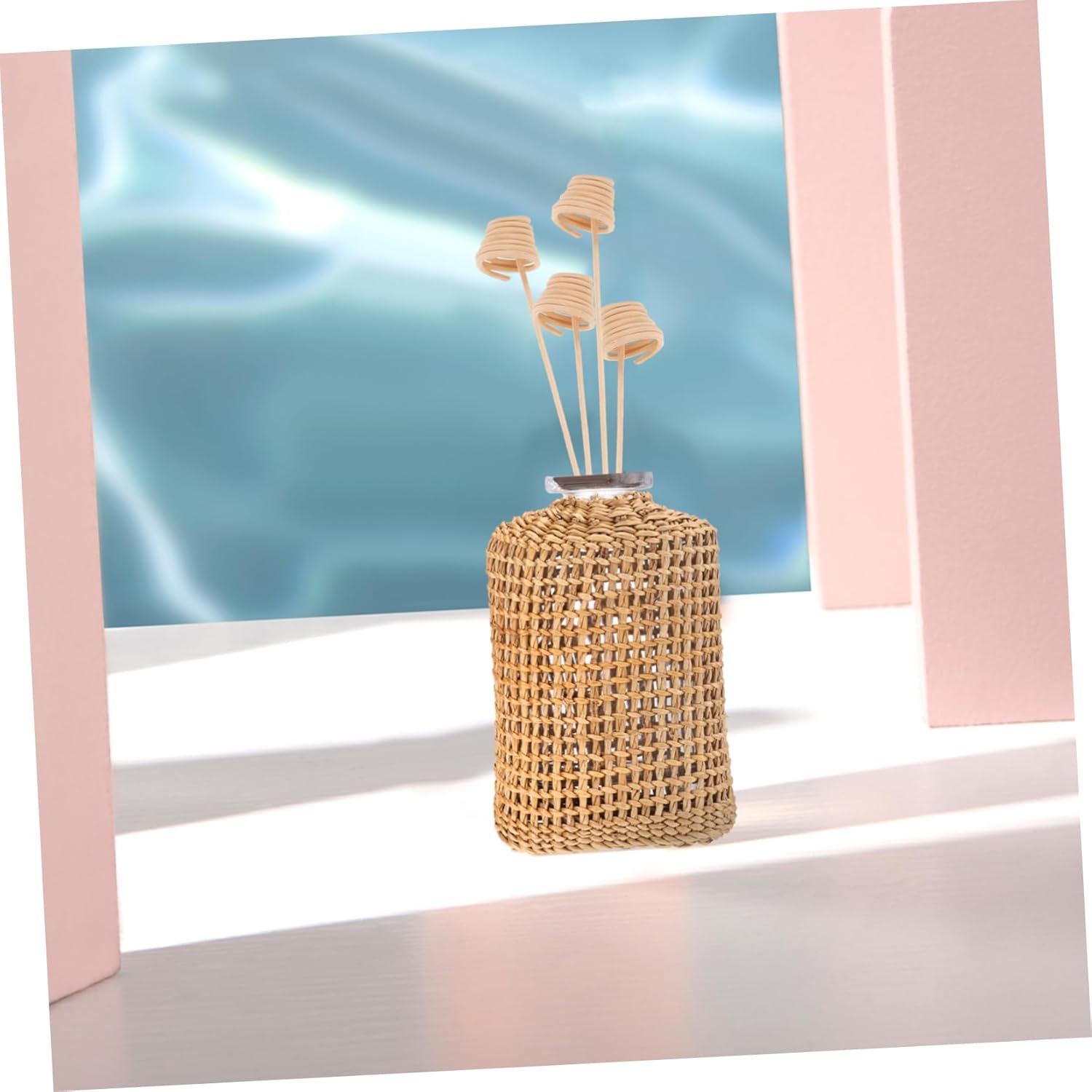 Essential Oil Diffuser Sticks Set Natural Rattan