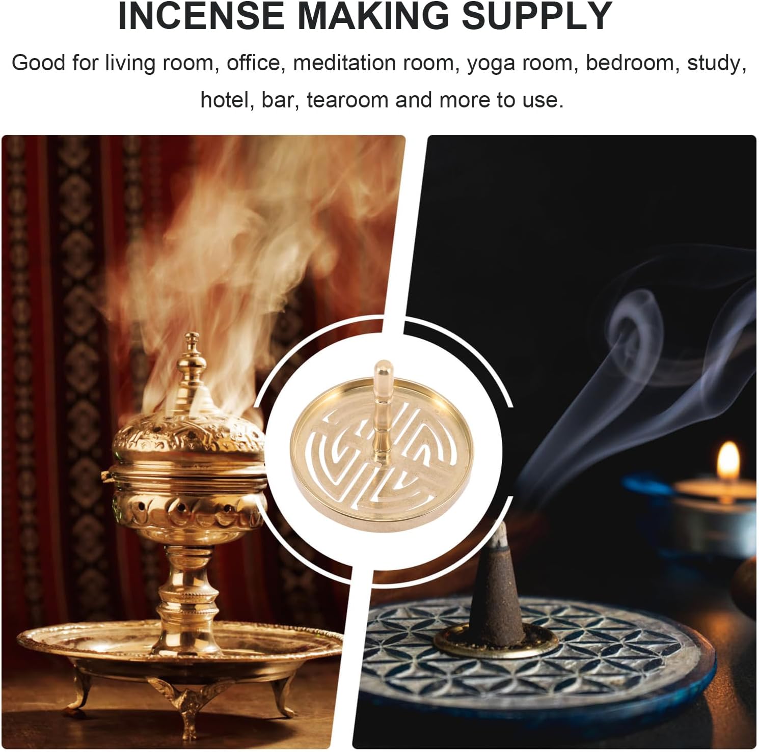 PRETYZOOM Incense Press Mold Brass Tool for Making Incense
