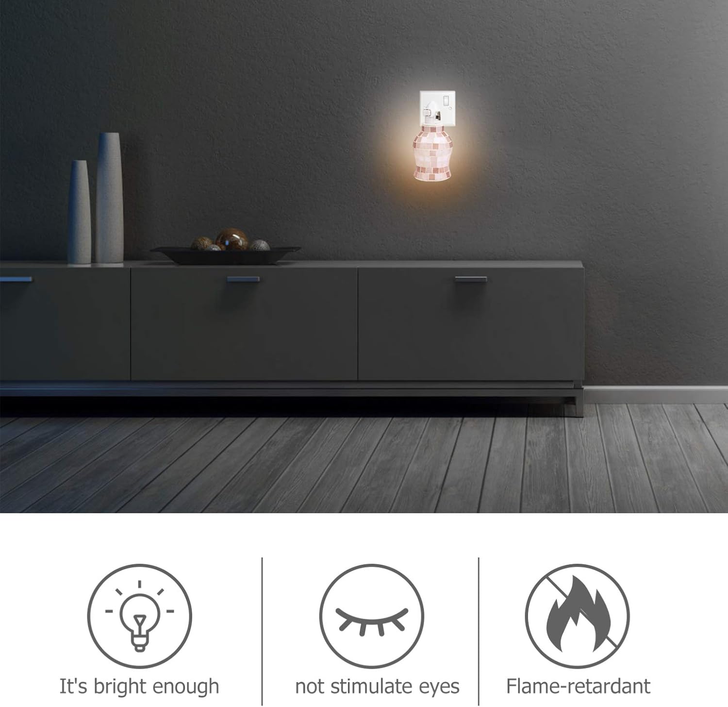 Uonlytech Fragrance Wax Melt Warmer Night Lamp Diffuser
