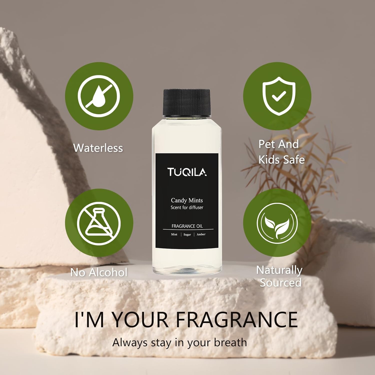 Luxury Scented Diffuser Oil Candy Mints 120 ML