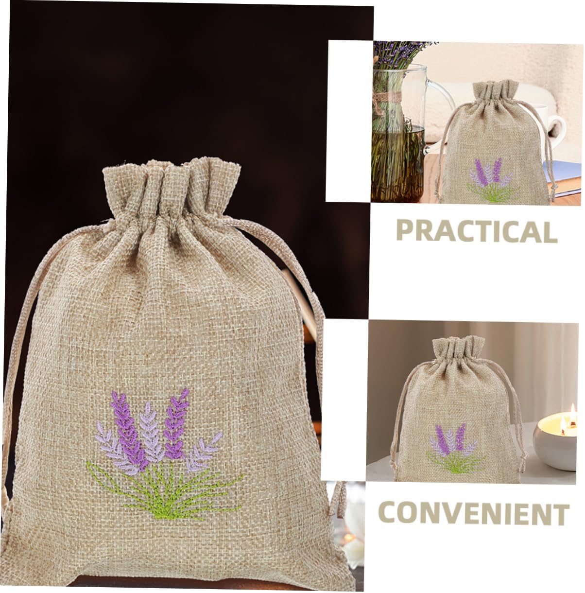 5pcs Empty Lavender Sachet Bags for Home Fragrance and Storage