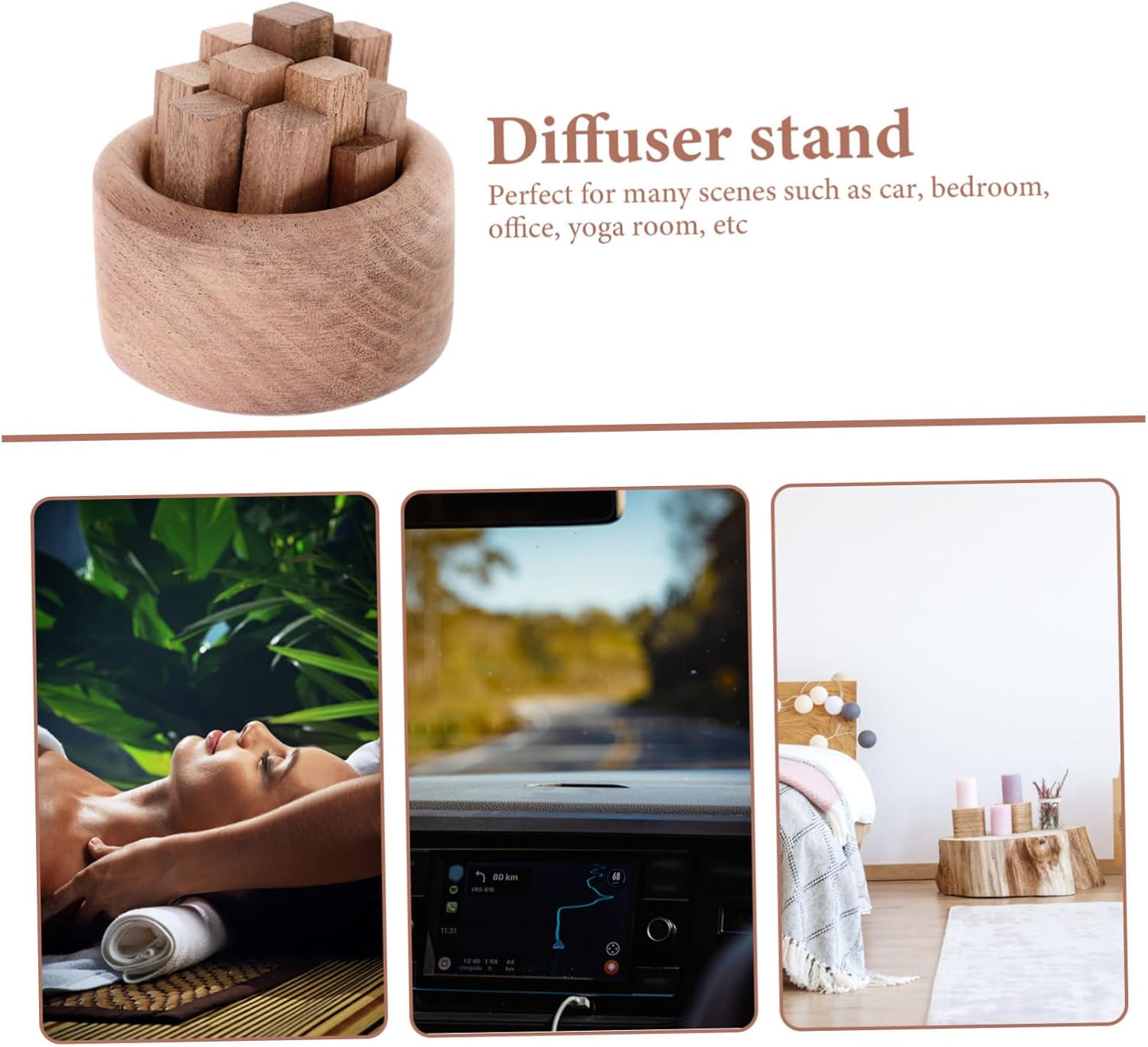 OFFIGAM Wood Aroma Diffuser Set for Home Office Bedroom