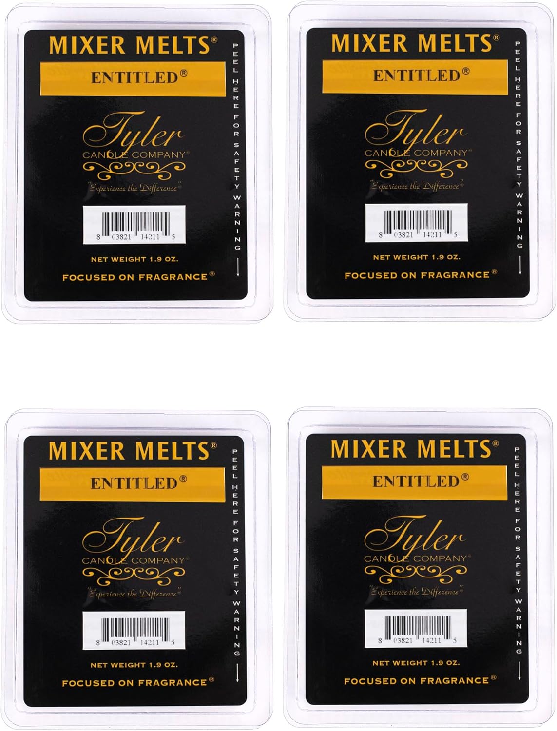 TYLER CANDLE COMPANY 19 Ounce Scented Wax Melt Cubes Pack of 4