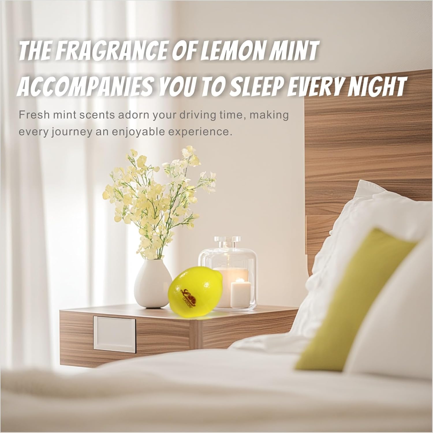 CARORI Lemon Scent Air Freshener for Cars and Homes