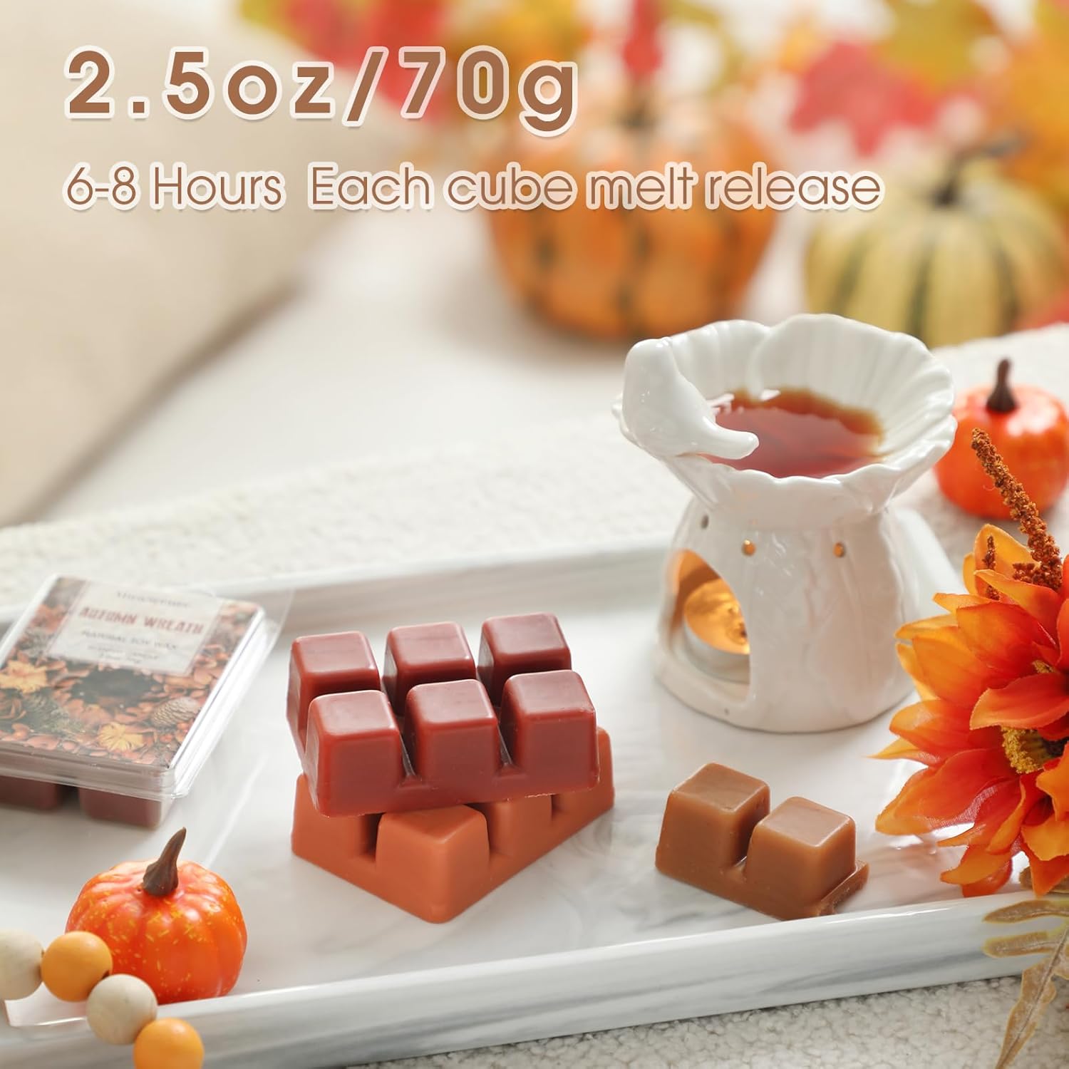 Fall Scented Wax Melts 6 Pack Natural Soy