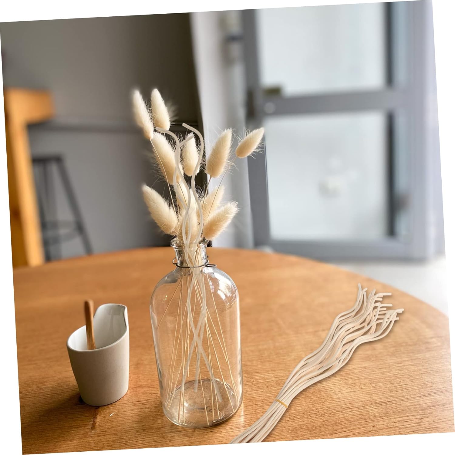 GLEAVI 40pcs Wicker Diffuser Sticks for Home Aromatherapy