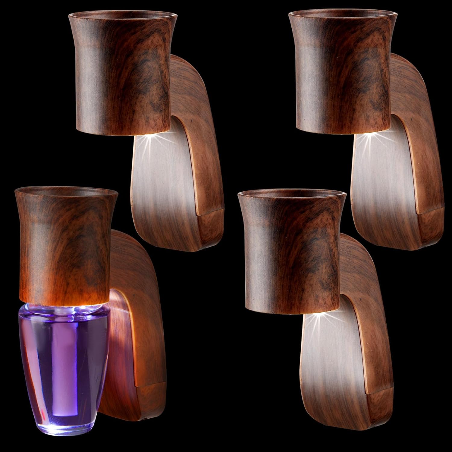 Nitial Wall Fragrance Plug In with Night Light 4 Pcs