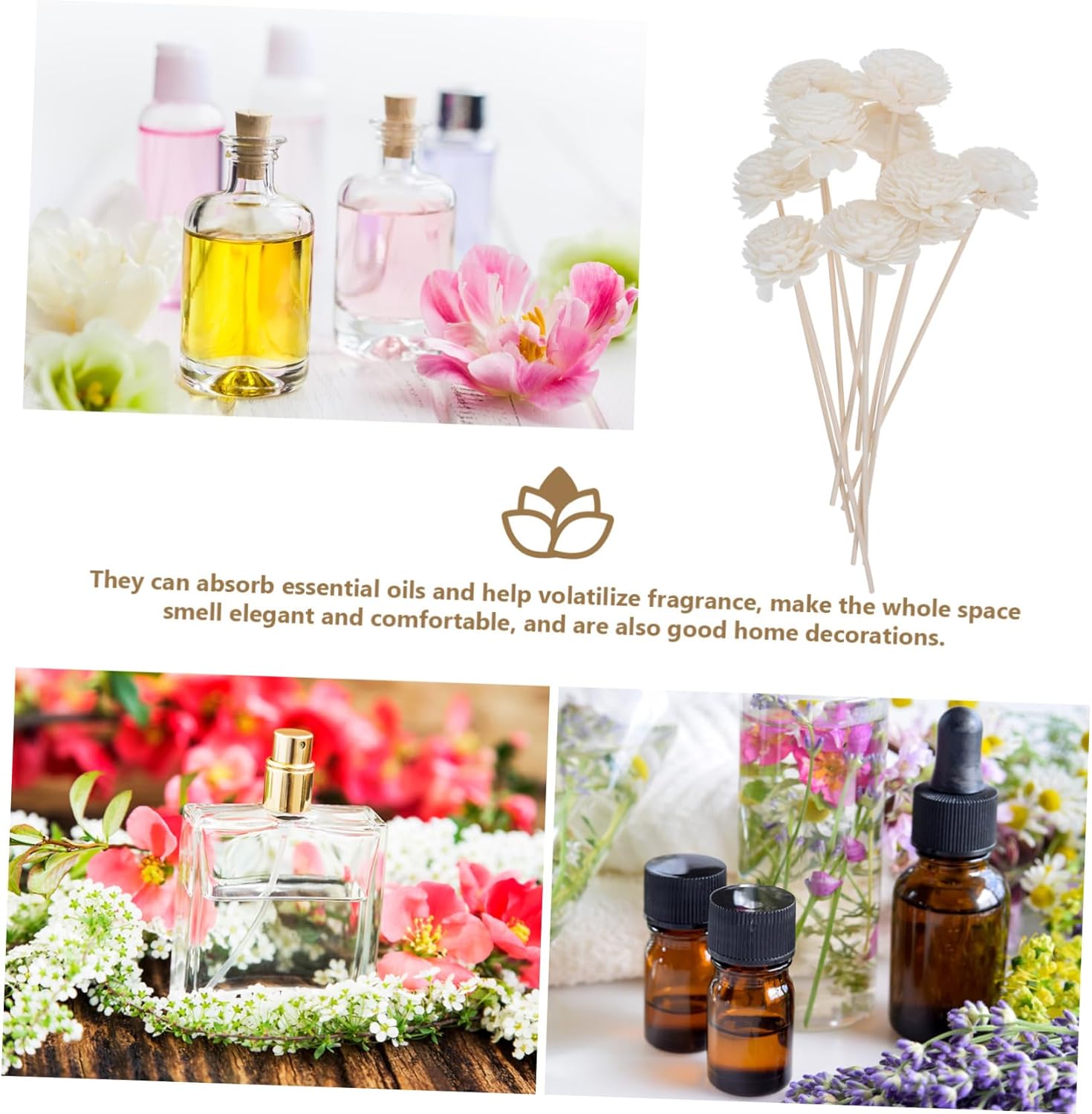 10pcs Aromatherapy Diffuser Sticks for Home and Office Use