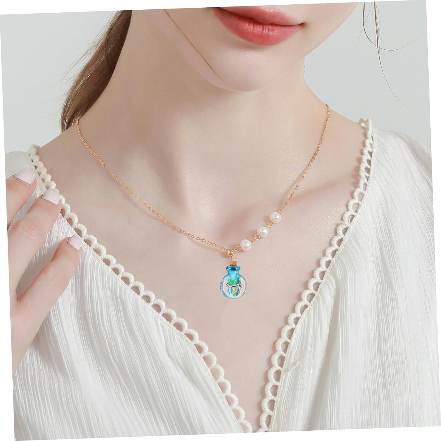 Mikinona Essential Oil Diffuser Pendant for DIY Necklace and Bracelet