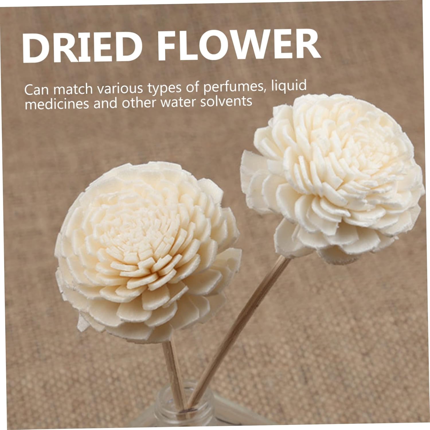 Unomor Scent Diffuser Sticks 3pcs Dried Flowers Home Decor