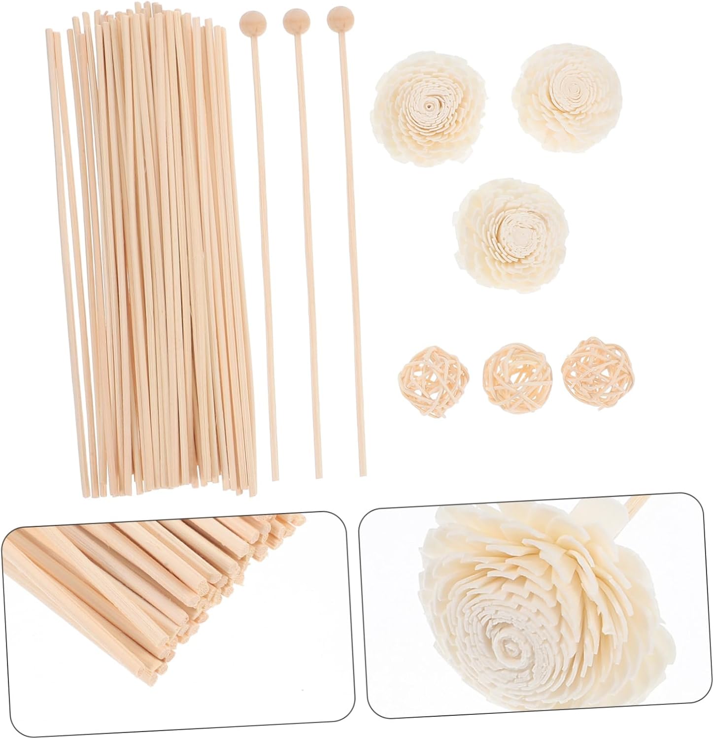 Natural Aroma Diffuser Sticks Set Flameless for Home Office Living Room