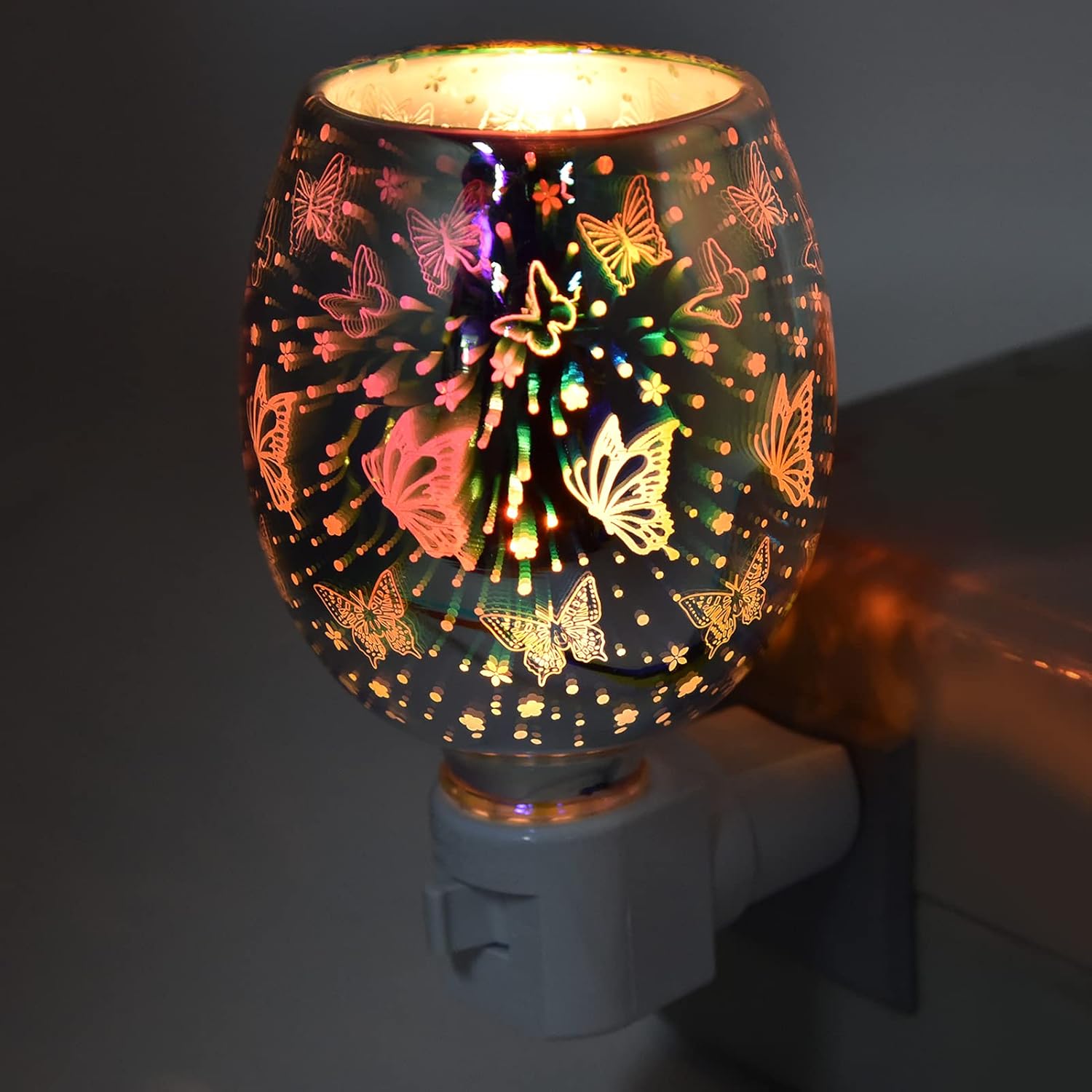 3D Plug in Wax Warmer with Night Light and Fragrance