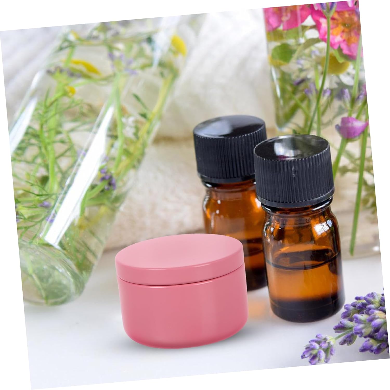 8pcs Sealed Jars with Lids for Scented Oil Storage and Organization