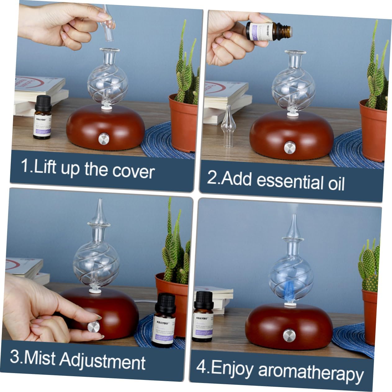 PRETYZOOM Aroma Diffuser for Home and Car