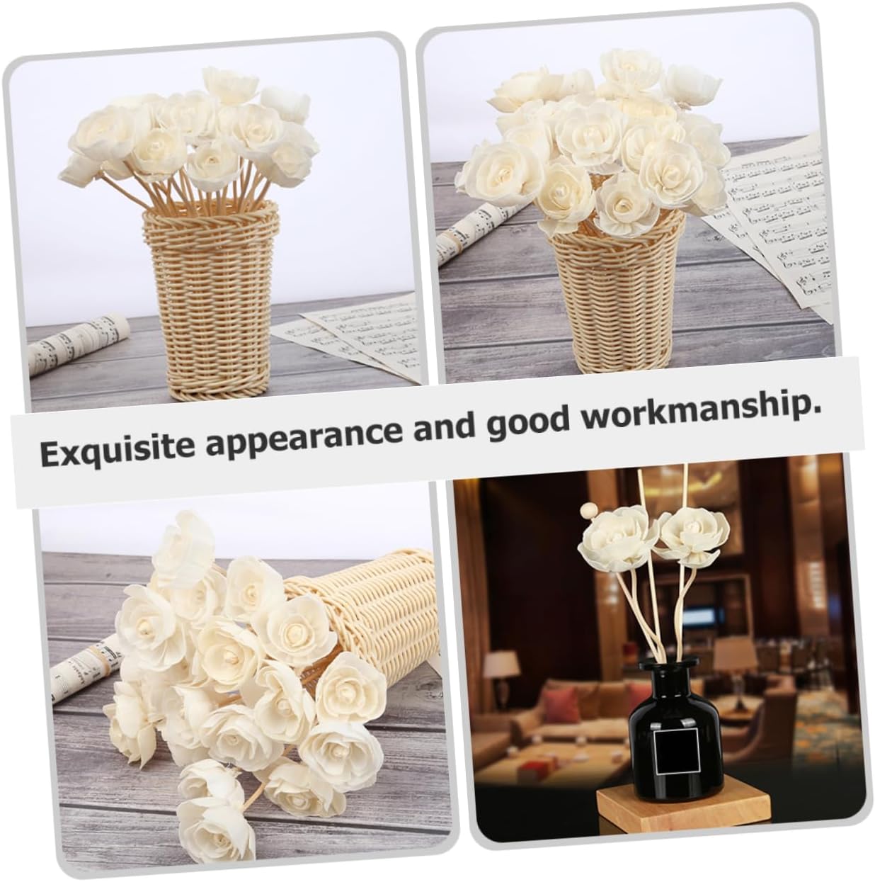 5pcs Rattan Diffuser Sticks for Aromatherapy and Home Decor
