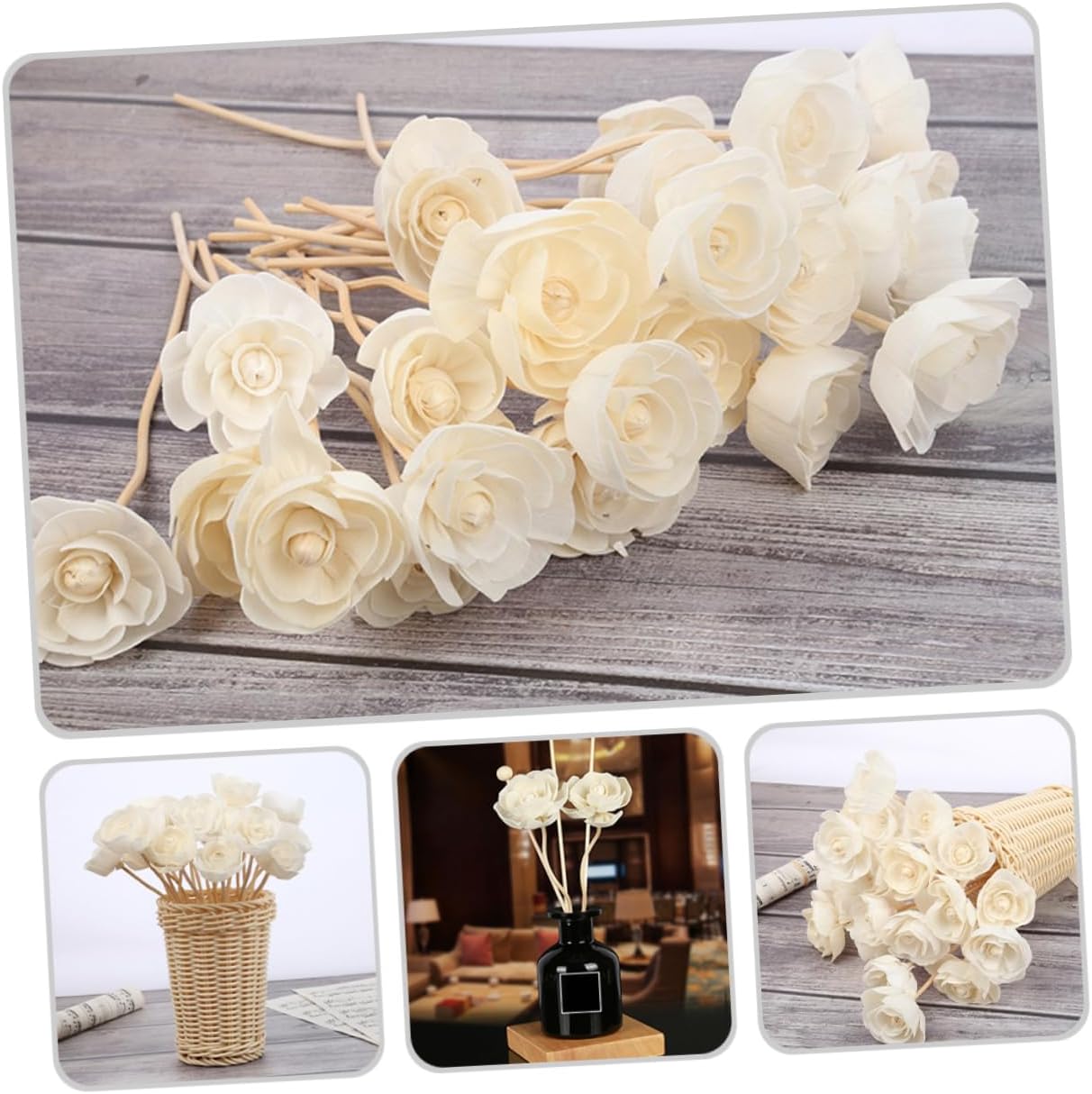 5pcs Rattan Diffuser Sticks for Aromatherapy and Home Decor