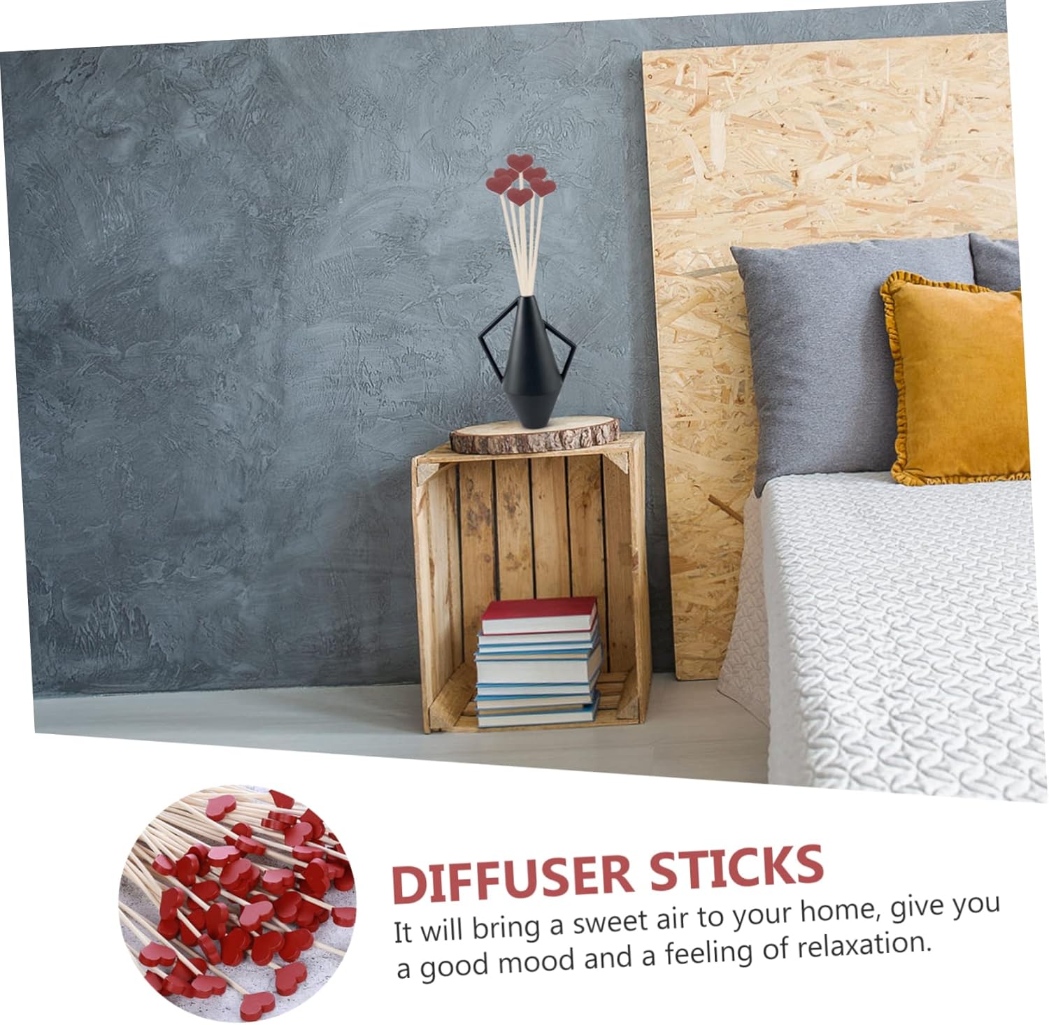 12 Piece Heart Shaped Aroma Sticks Set for Home and Office Aromatherapy