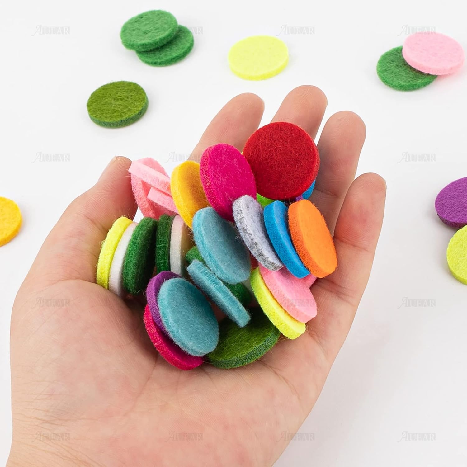 100 Pack Round Essential Oil Diffuser Locket Refill Pads 087 Inch