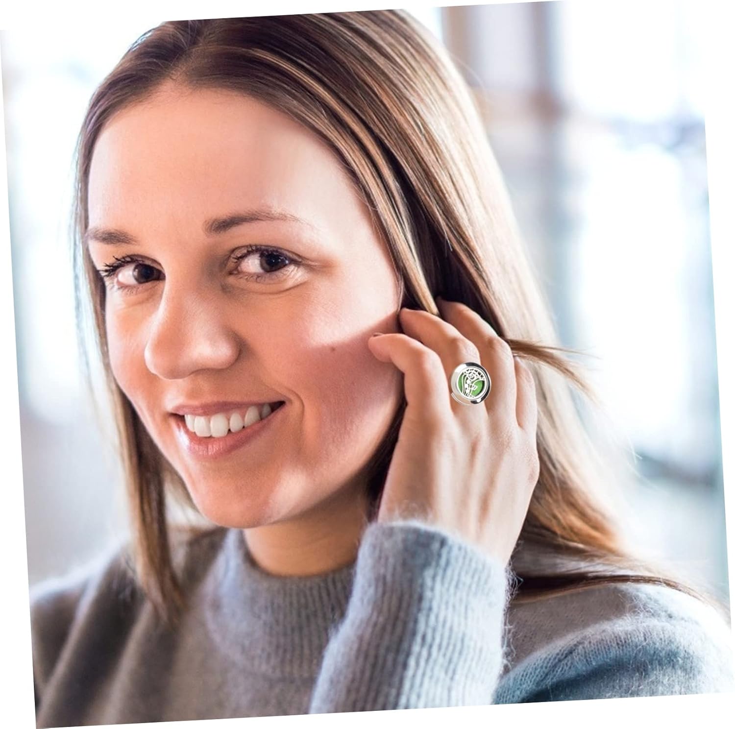 BESPORTBLE Adjustable Open Ring Essential Oil Diffuser