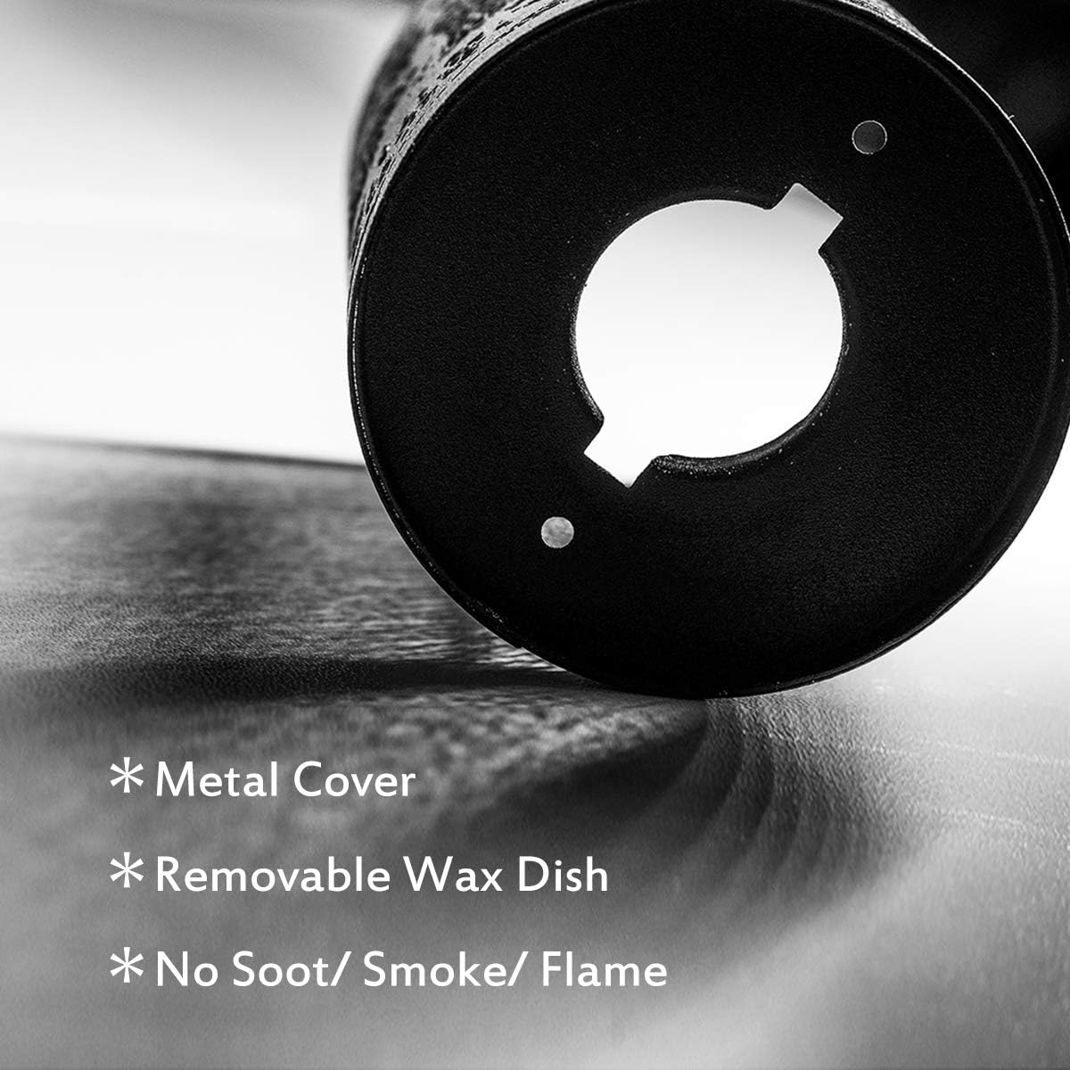 EQUSUPRO Metal Wax Melts Warmer with Night Light and Removable Dish