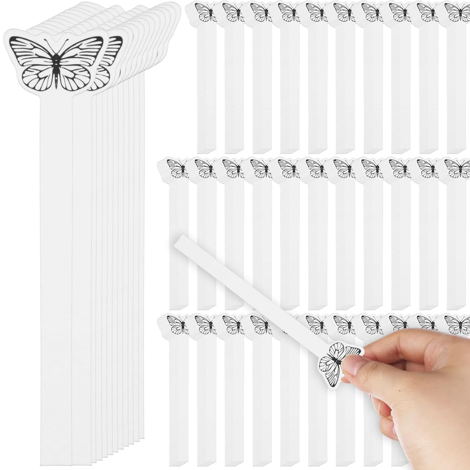 1000 Pcs Butterfly Perfume Test Strips White Fragrance Blotter for Scent Sampling
