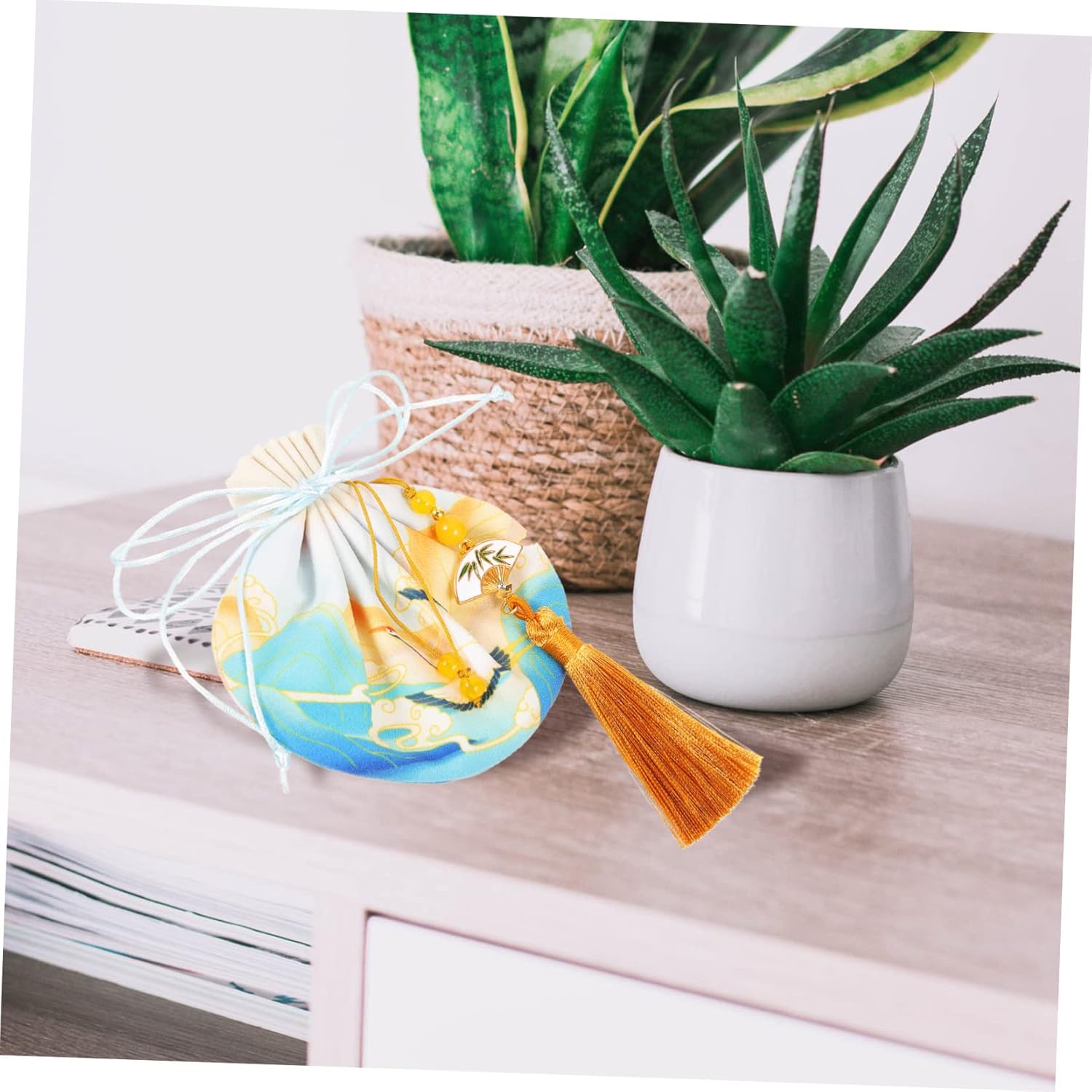 Lavender Scent Pouches with Drawstring Closure for Home and Festivals