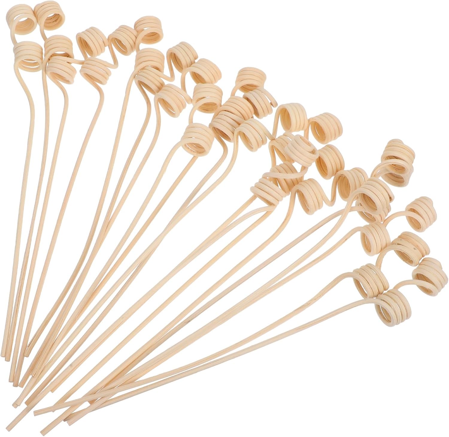 PRETYZOOM 20PCS Wavy Rattan Aroma Diffuser Sticks