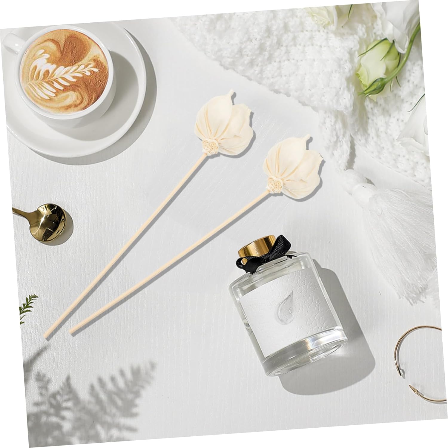 Wakauto 5pcs Peony Flower Aroma Sticks for Diffusers