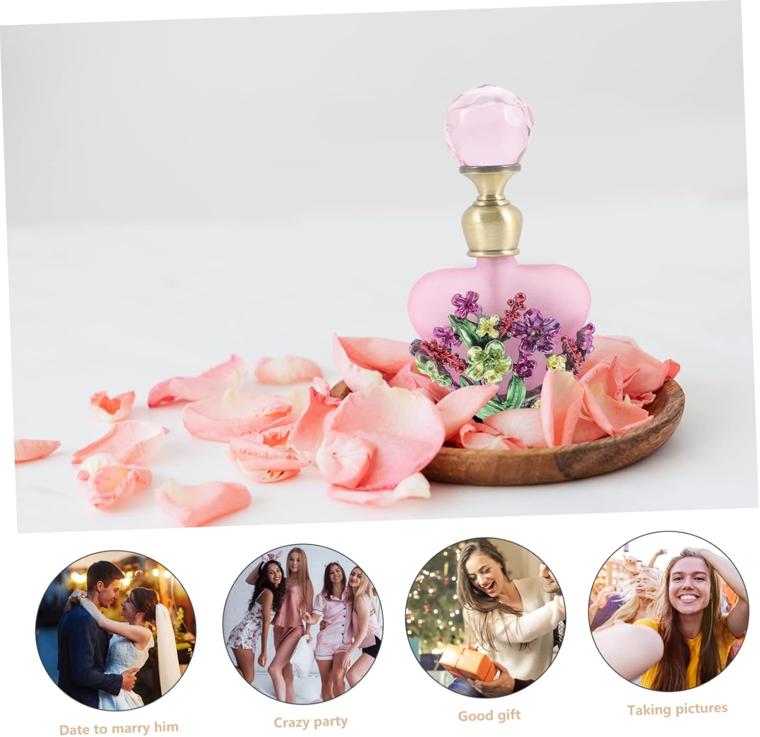 Retro Perfume Sample Bottle Essential Oil Storage Decorative