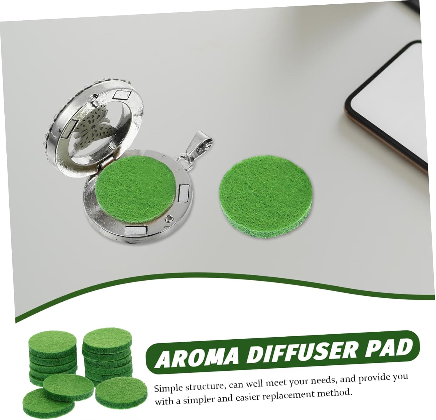 PRETYZOOM 100pcs Cotton Aromatherapy Diffuser Pads