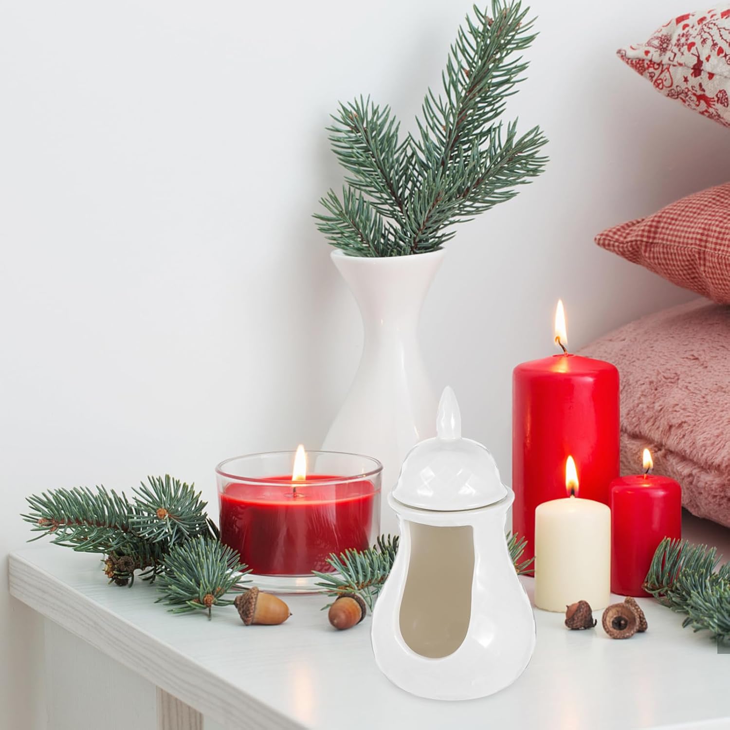 Elegant Ceramic Jar Shape Incense Holder for Home Fragrance
