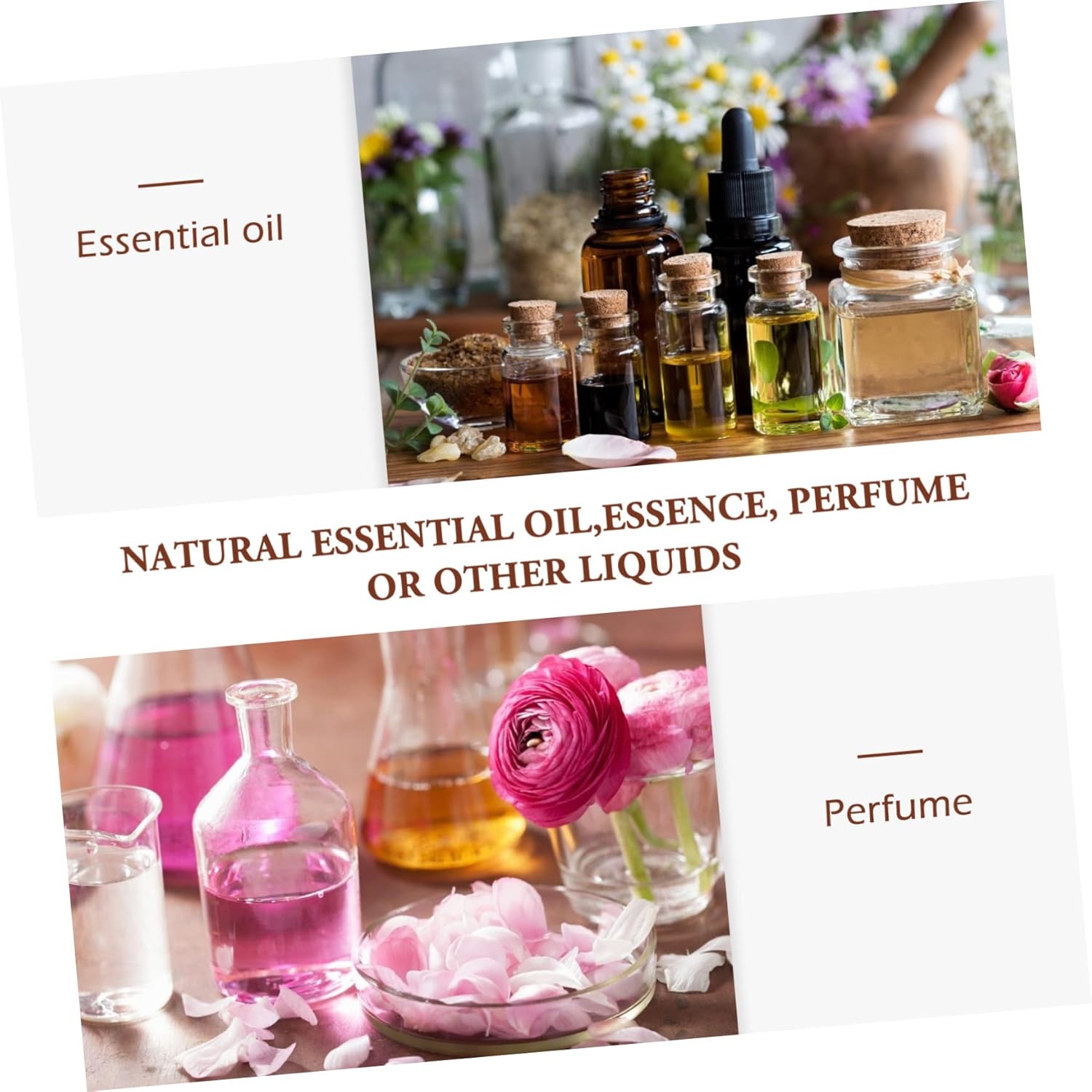 MAGICLULU Essential Oil Diffuser Set with Rattan Bottle