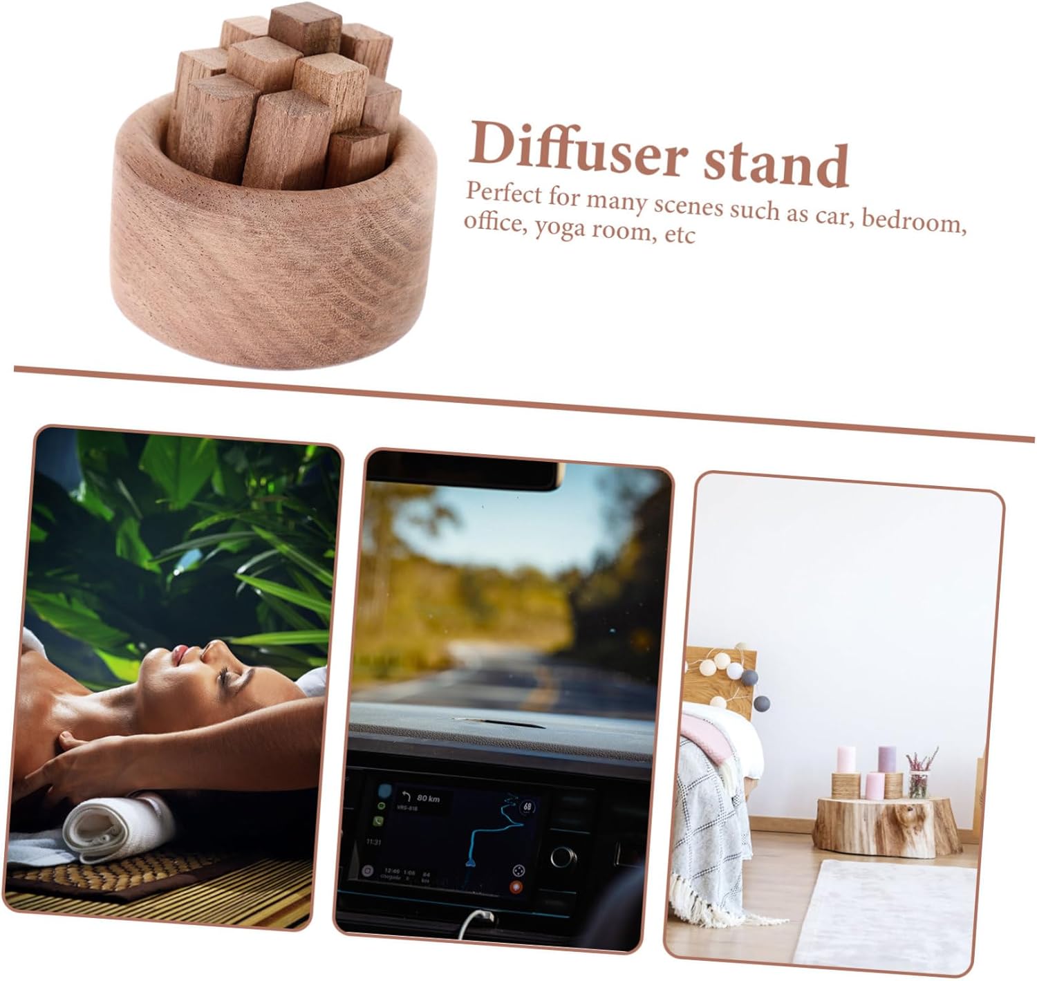 NOLITOY Wood Diffuser Set for Home Use and Meditation
