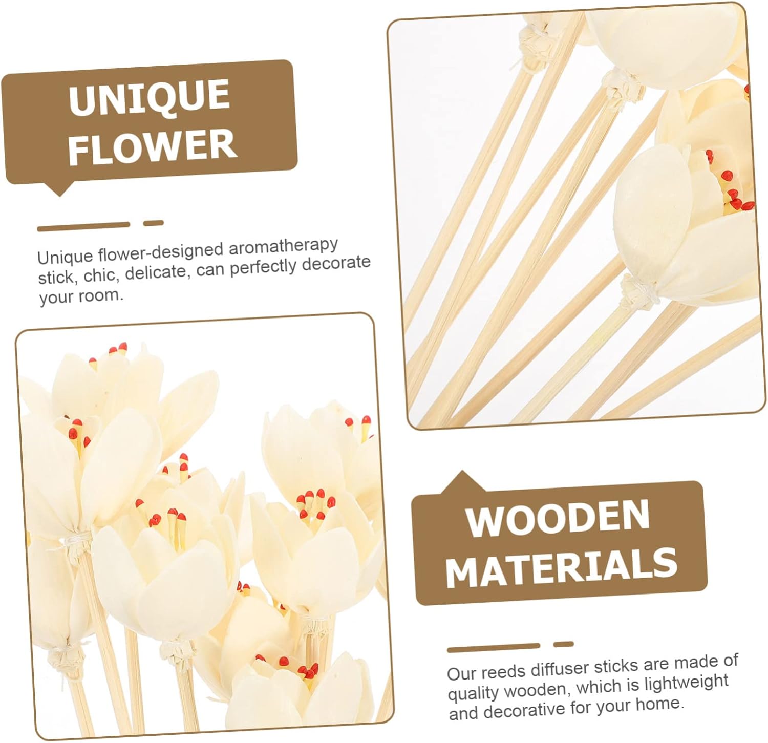 10Pcs Scented Diffuser Sticks for Home Fragrance