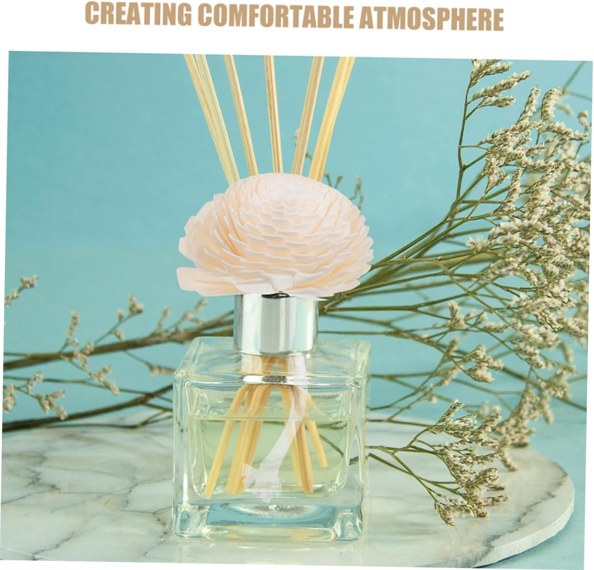 2pcs Essential Oil Diffuser Faux Flower Refill with Replacement Heads