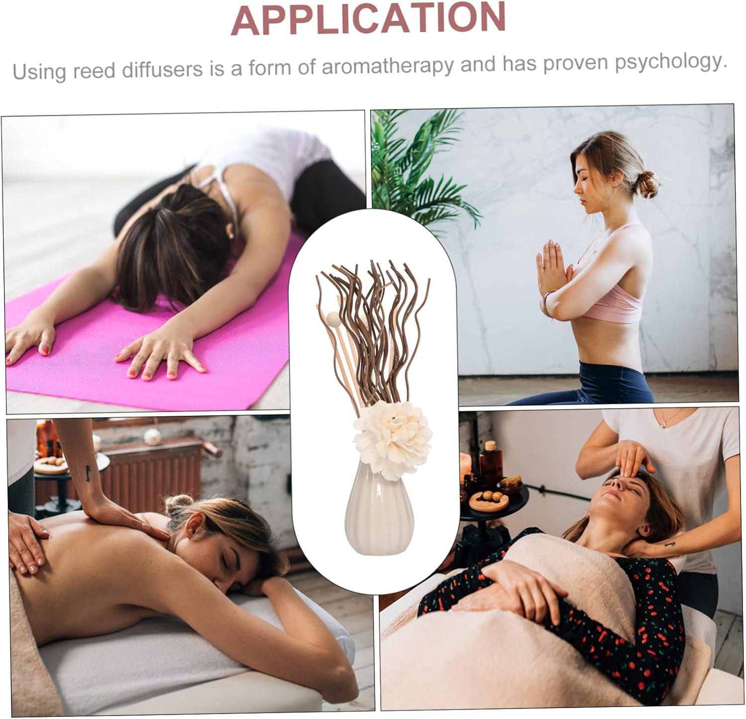 Cabilock 40pcs Wicker Diffuser Sticks for Aromatherapy