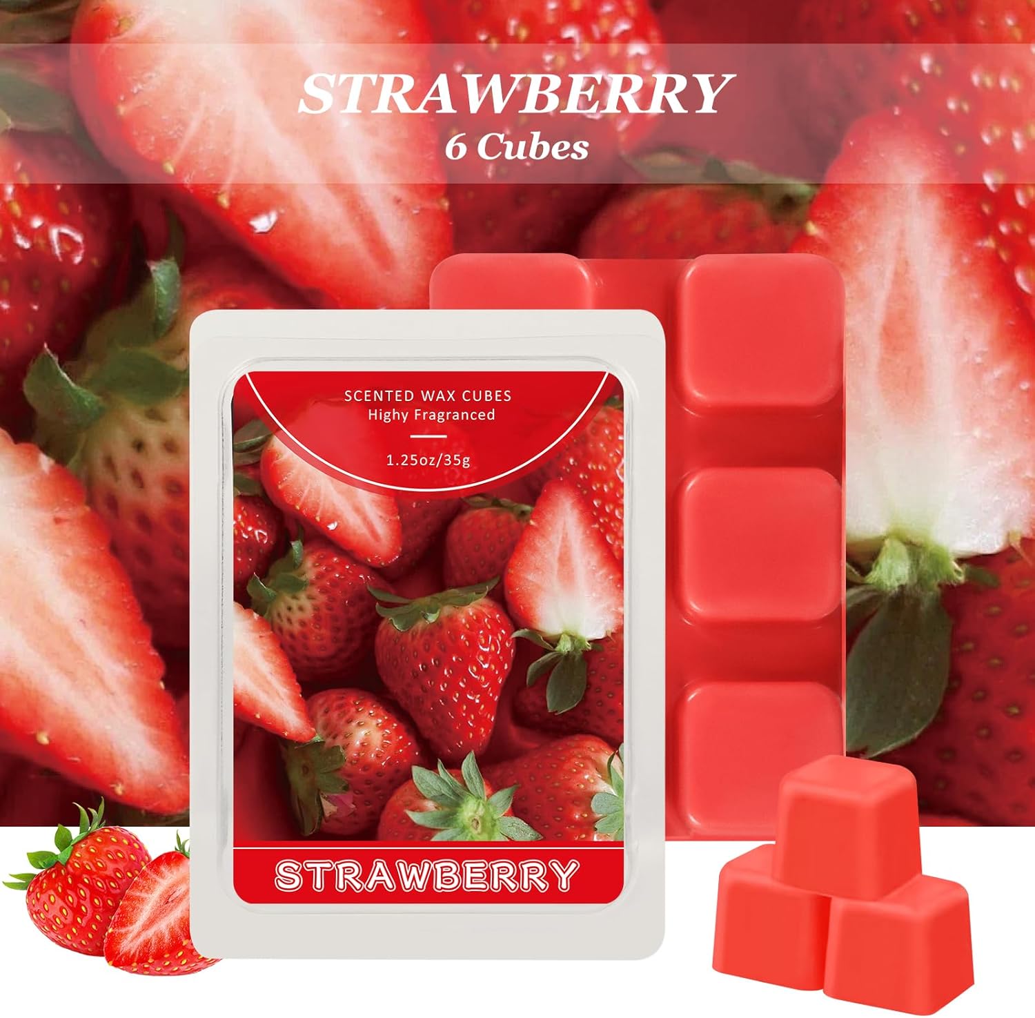 STRN Soy Wax Melts 4 Pack Strawberry Scented